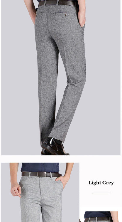Men’s Business Casual Straight Pants