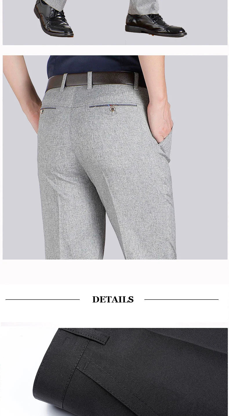 Men’s Business Casual Straight Pants