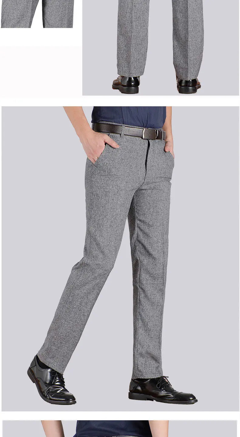 Men’s Business Casual Straight Pants