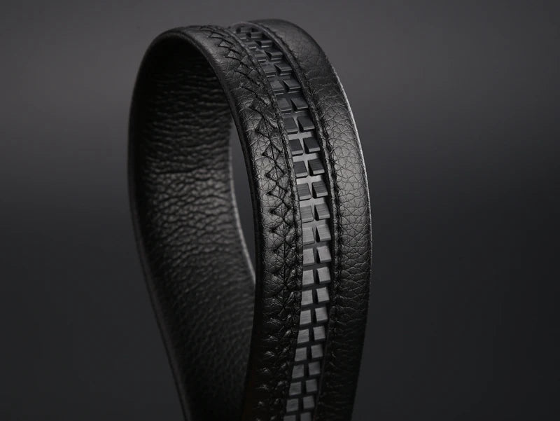 Men’s Formal Leather & Fabric Belt