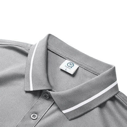 Men’s Quick-Dry Solid Color Polo Shirt