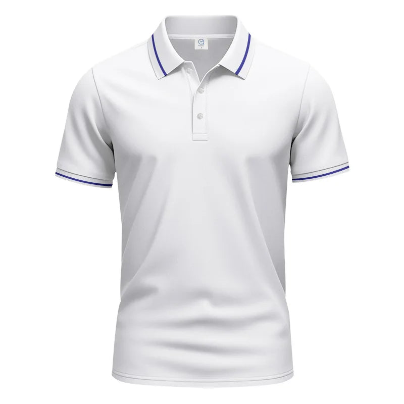 Men’s Quick-Dry Solid Color Polo Shirt