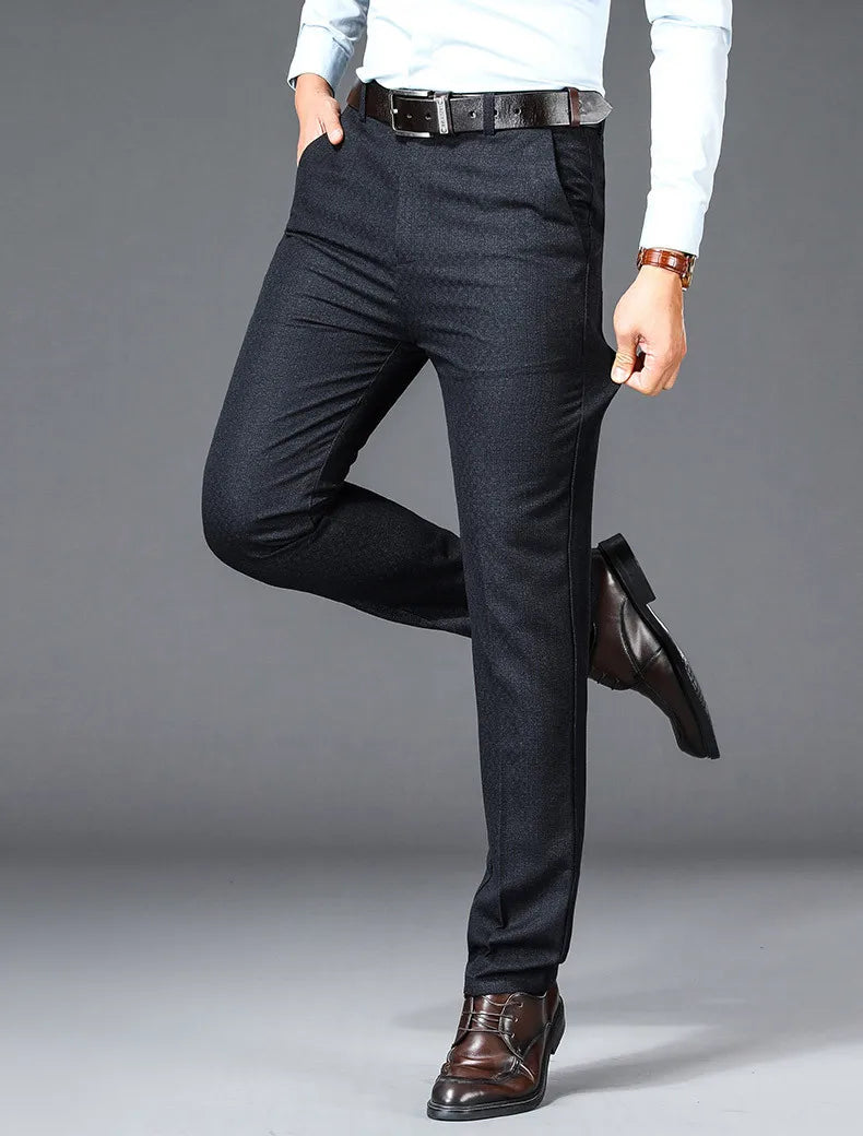 Men’s High Waist Suit Pants
