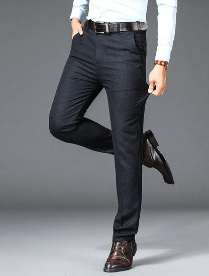 Men’s High Waist Suit Pants