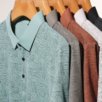 Men’s Printed Short Sleeve Polo Shirt