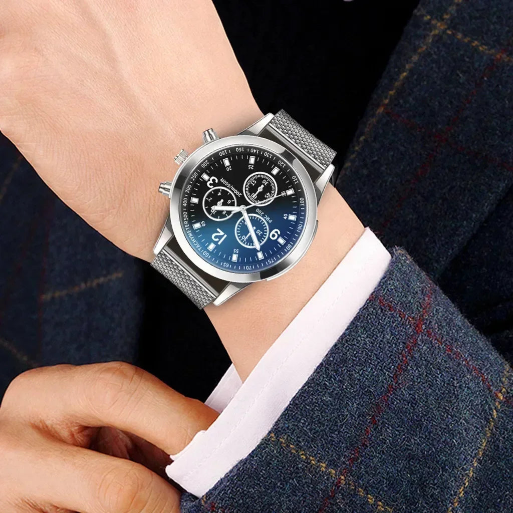Men’s Stainless Steel Mesh Watch