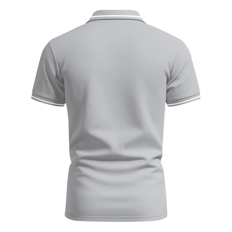 Men’s Quick-Dry Solid Color Polo Shirt