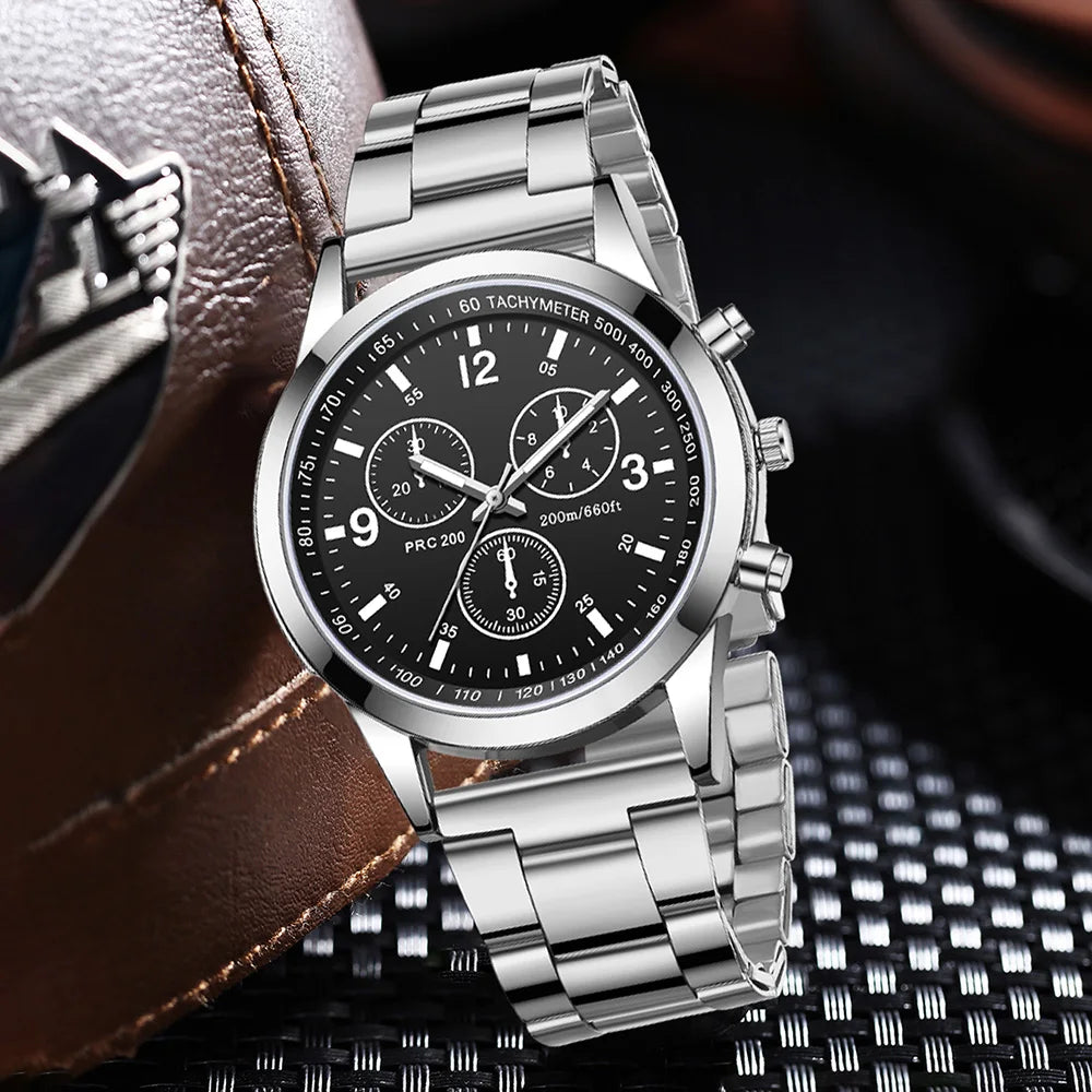Men’s Casual Silver Watch