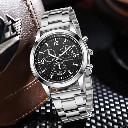 Men’s Casual Silver Watch
