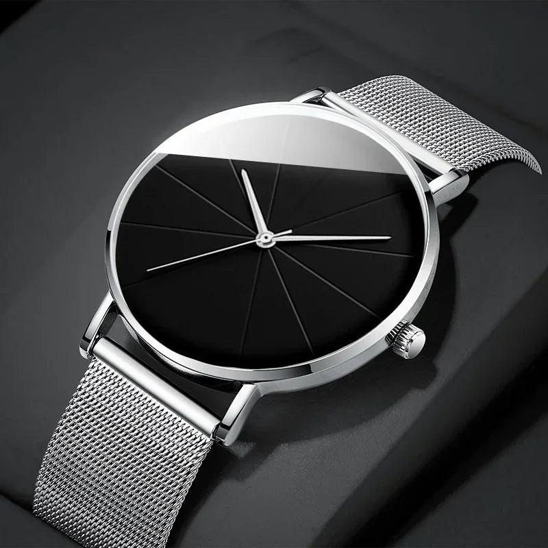 Men’s Watch with Stainless Steel Mesh Band