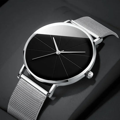 Men’s Watch with Stainless Steel Mesh Band
