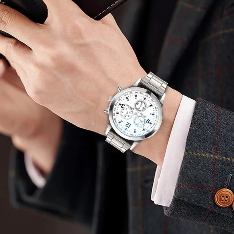 Men’s Stainless Steel Mesh Watch