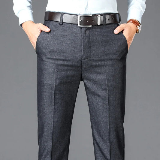 Men’s High Waist Suit Pants