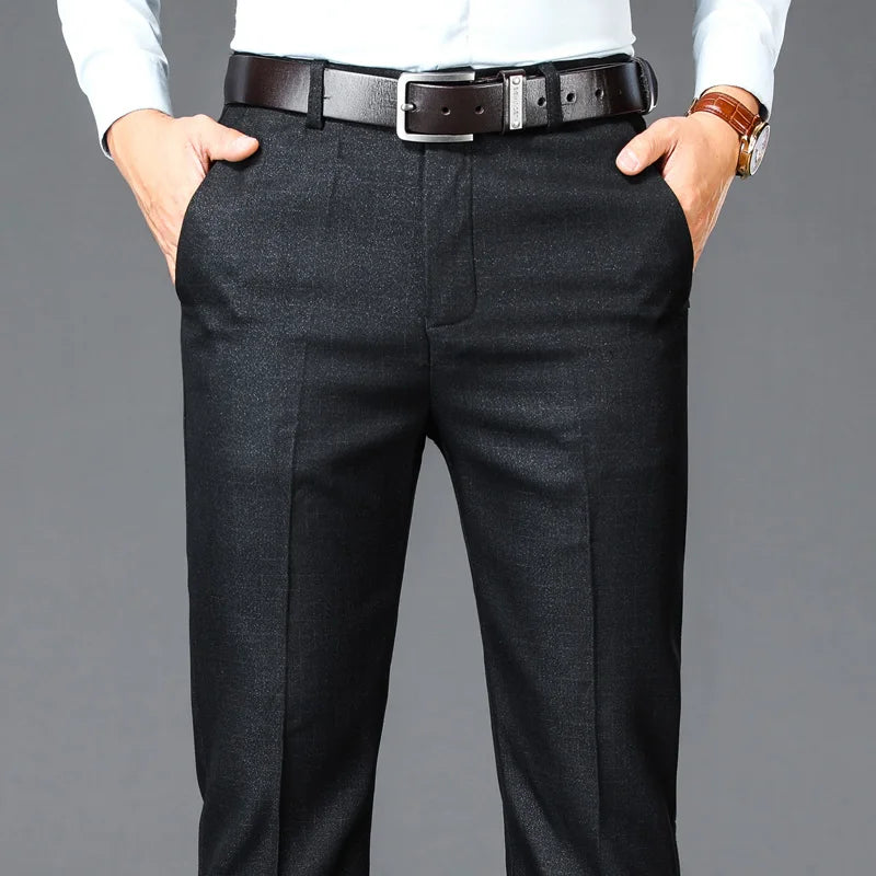 Men’s High Waist Suit Pants