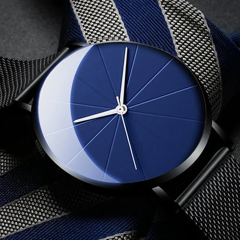 Men’s Watch with Stainless Steel Mesh Band
