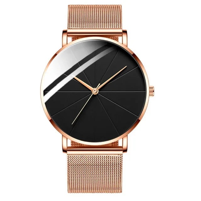 Men’s Watch with Stainless Steel Mesh Band