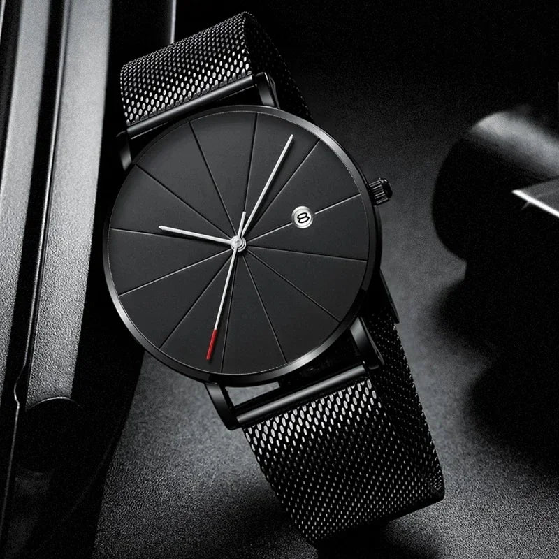 Men’s Ultra-Thin Stainless Steel Mesh Watch