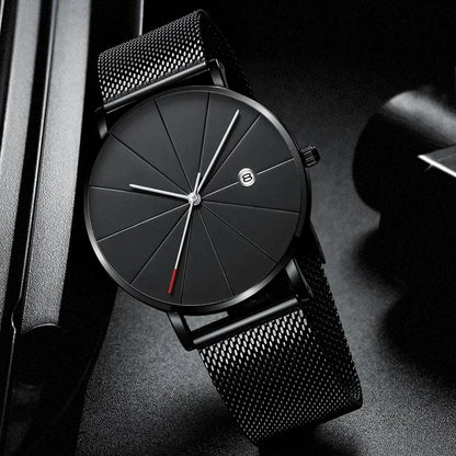 Men’s Ultra-Thin Stainless Steel Mesh Watch
