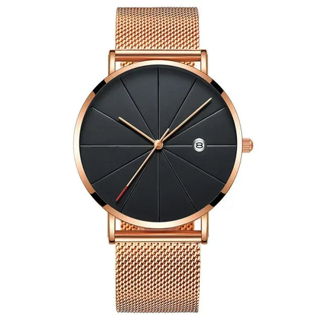 Men’s Ultra-Thin Stainless Steel Mesh Watch