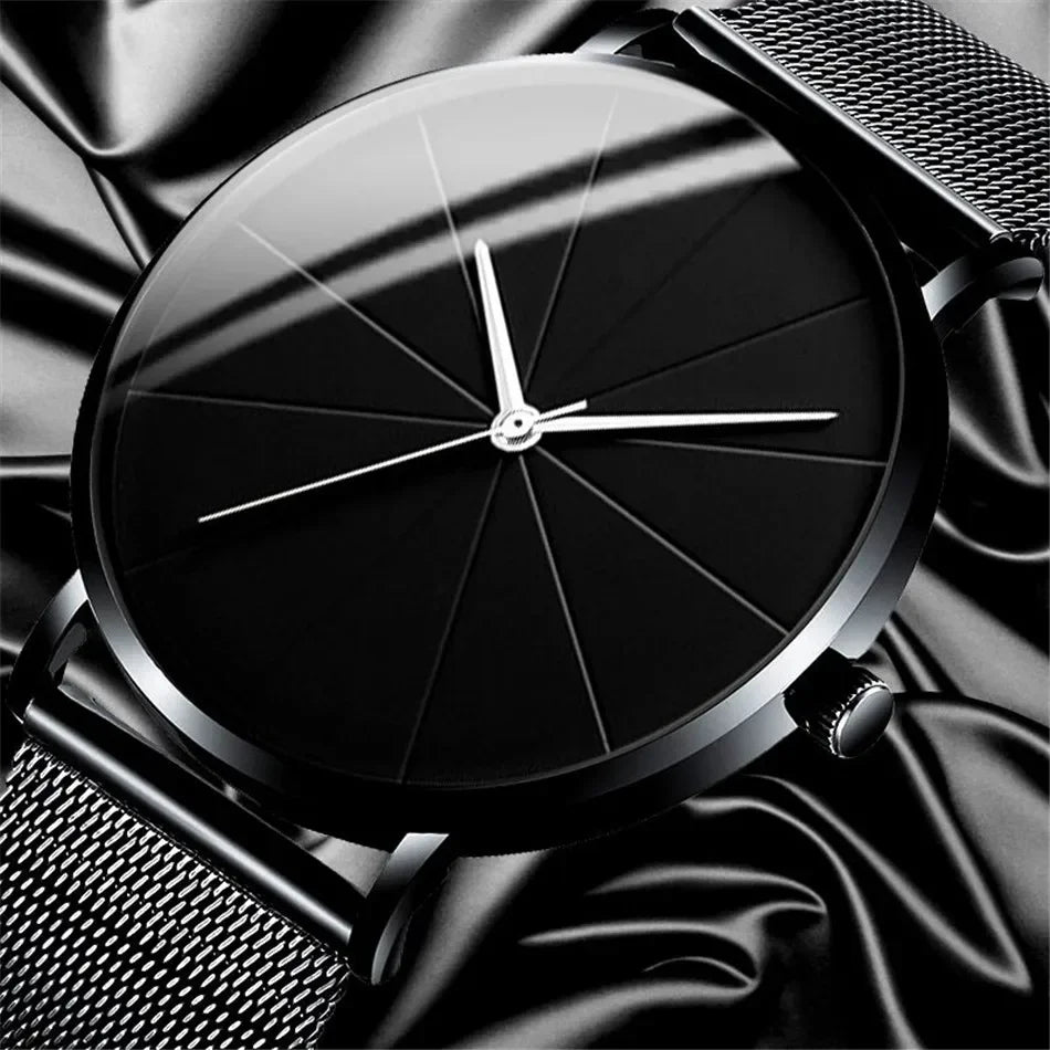 Men’s Watch with Stainless Steel Mesh Band
