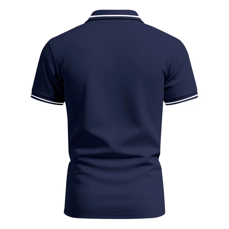 Men’s Quick-Dry Solid Color Polo Shirt