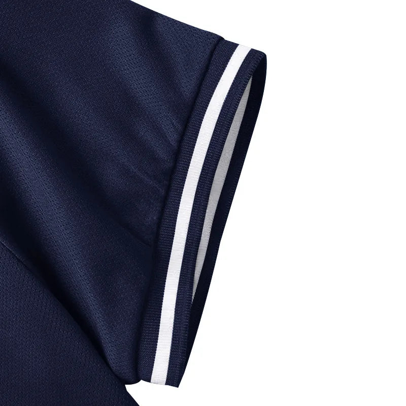 Men’s Quick-Dry Solid Color Polo Shirt