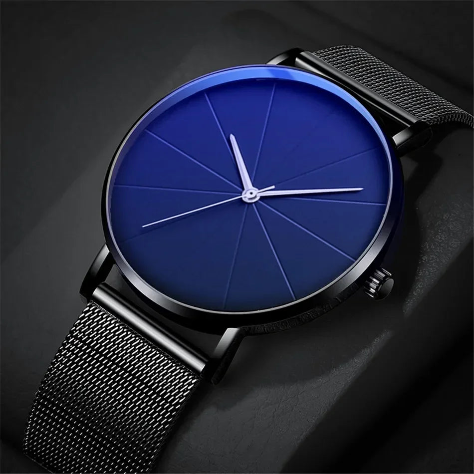 Men’s Watch with Stainless Steel Mesh Band