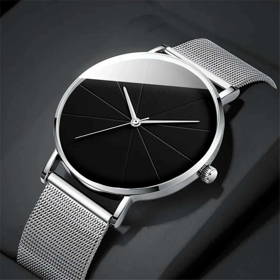 Men’s Watch with Stainless Steel Mesh Band