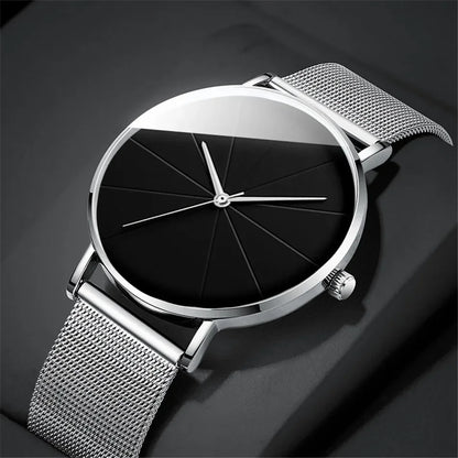 Men’s Watch with Stainless Steel Mesh Band