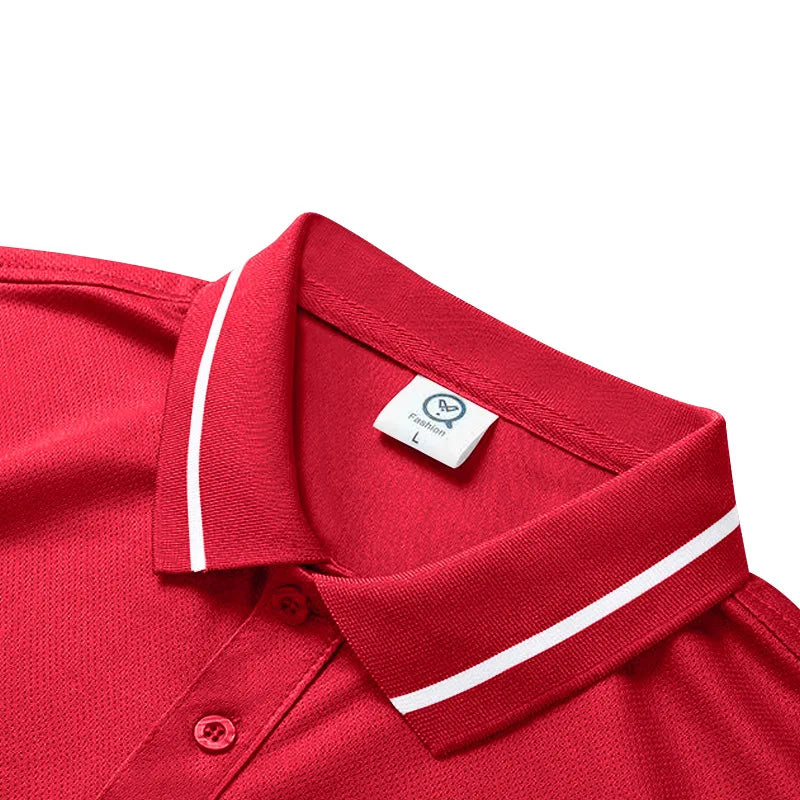 Men’s Quick-Dry Solid Color Polo Shirt
