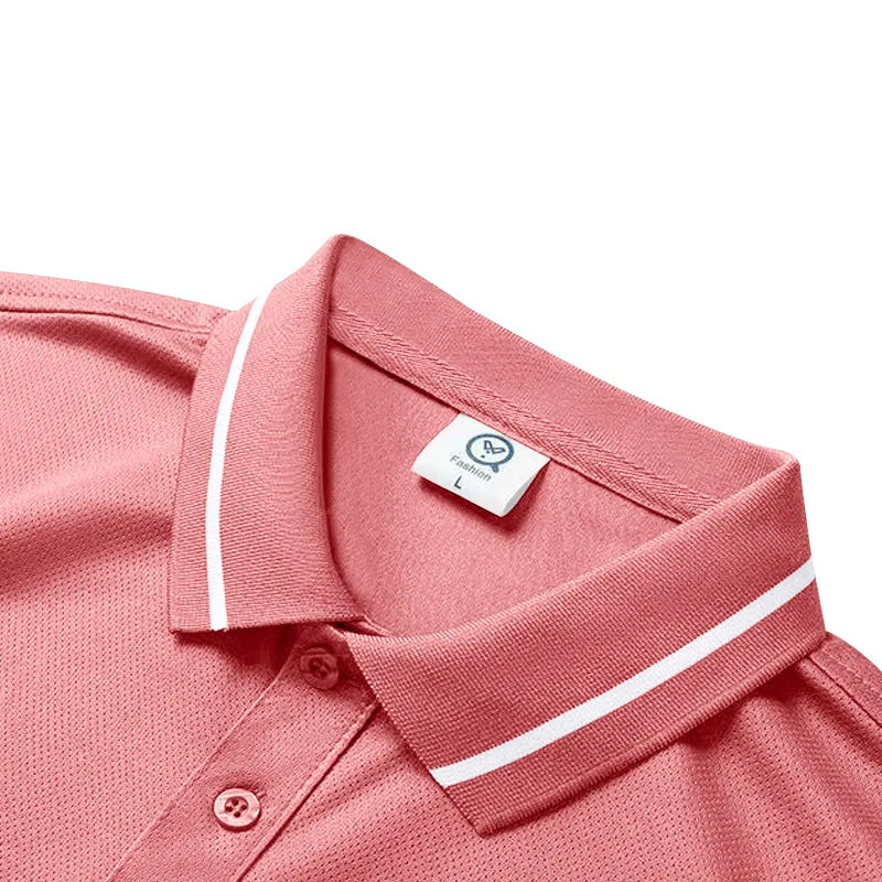 Men’s Quick-Dry Solid Color Polo Shirt