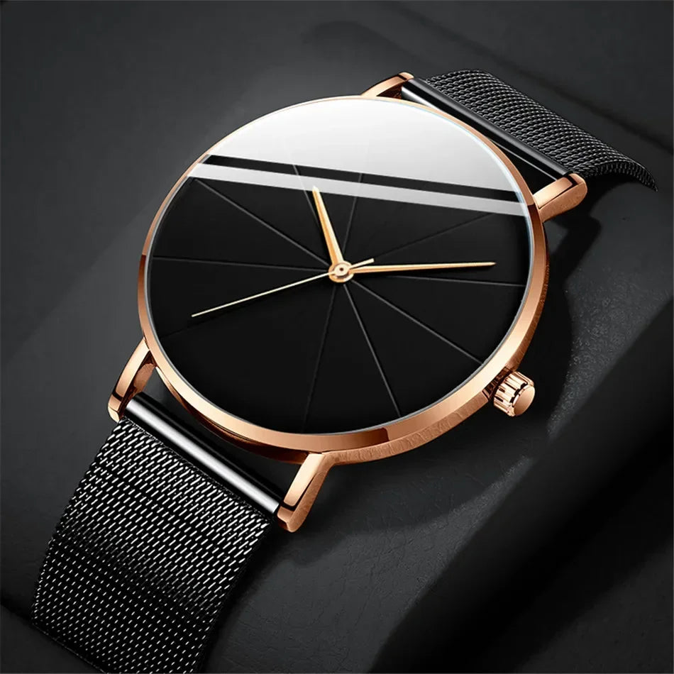 Men’s Watch with Stainless Steel Mesh Band