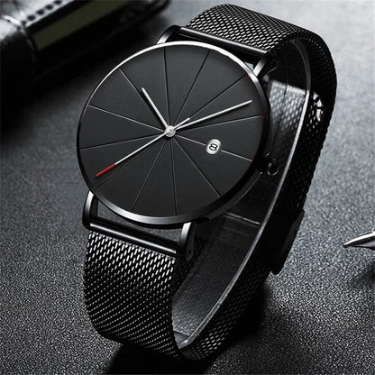 Men’s Ultra-Thin Stainless Steel Mesh Watch