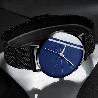 Men’s Watch with Stainless Steel Mesh Band