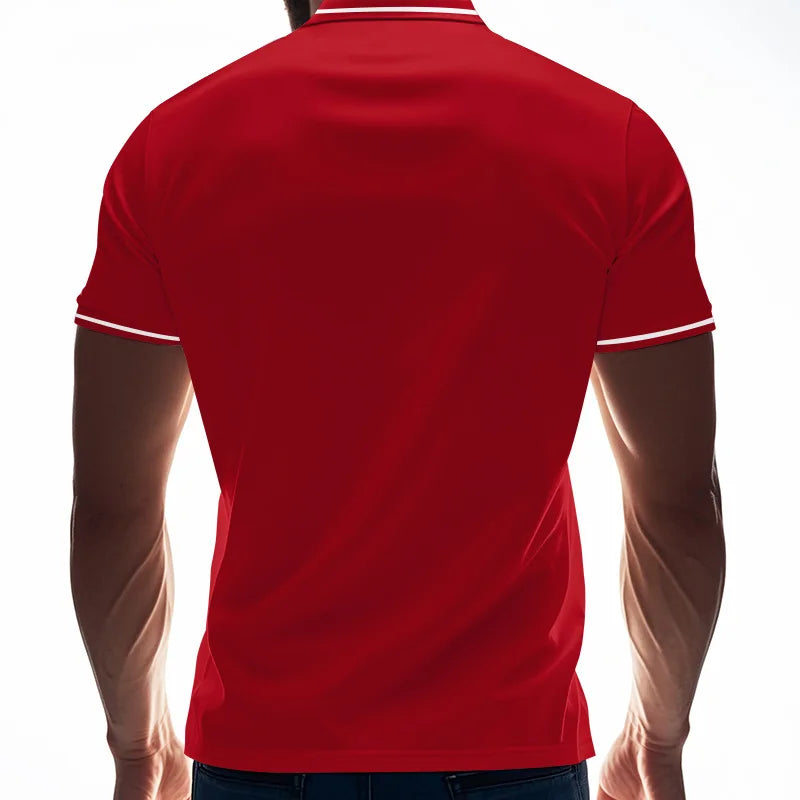 Men’s Quick-Dry Solid Color Polo Shirt