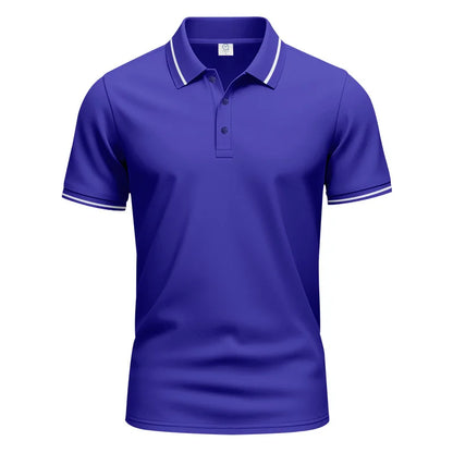 Men’s Quick-Dry Solid Color Polo Shirt