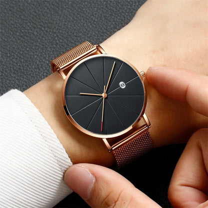 Men’s Ultra-Thin Stainless Steel Mesh Watch