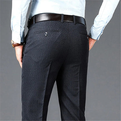 Men’s High Waist Suit Pants
