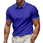 Men’s Quick-Dry Solid Color Polo Shirt