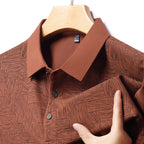 Men’s Printed Short Sleeve Polo Shirt
