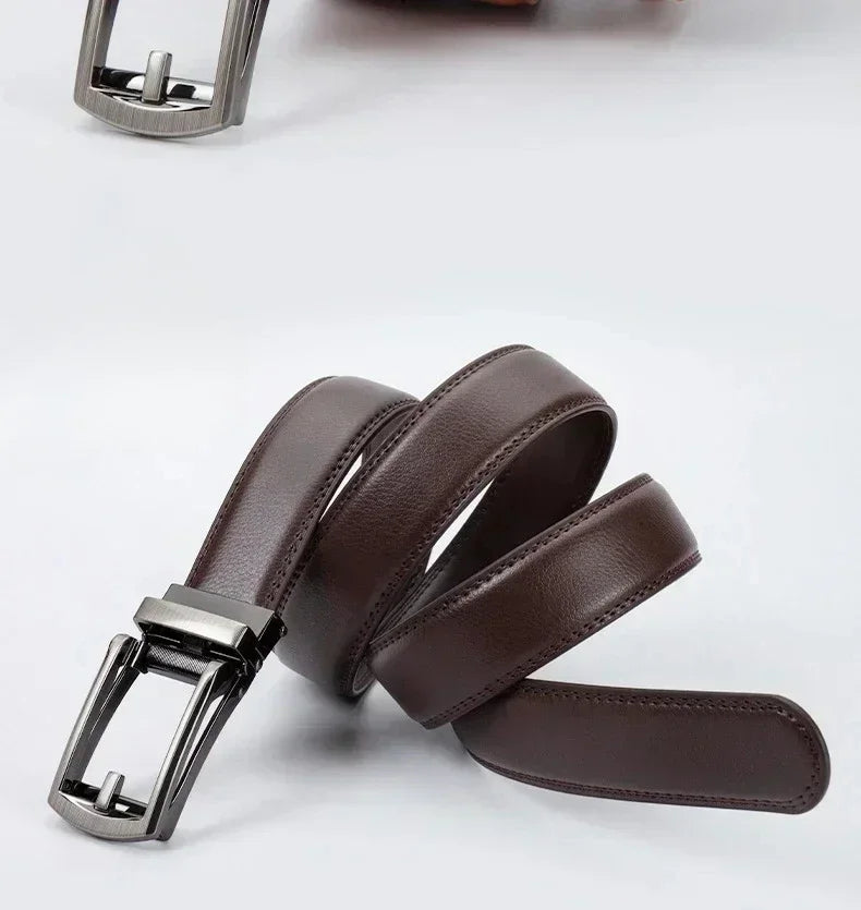 Men’s Automatic Buckle Leather Belt