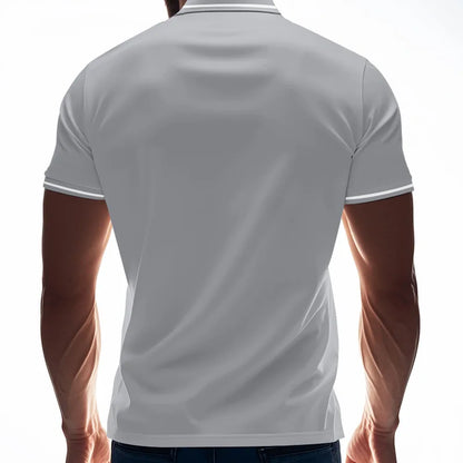 Men’s Quick-Dry Solid Color Polo Shirt