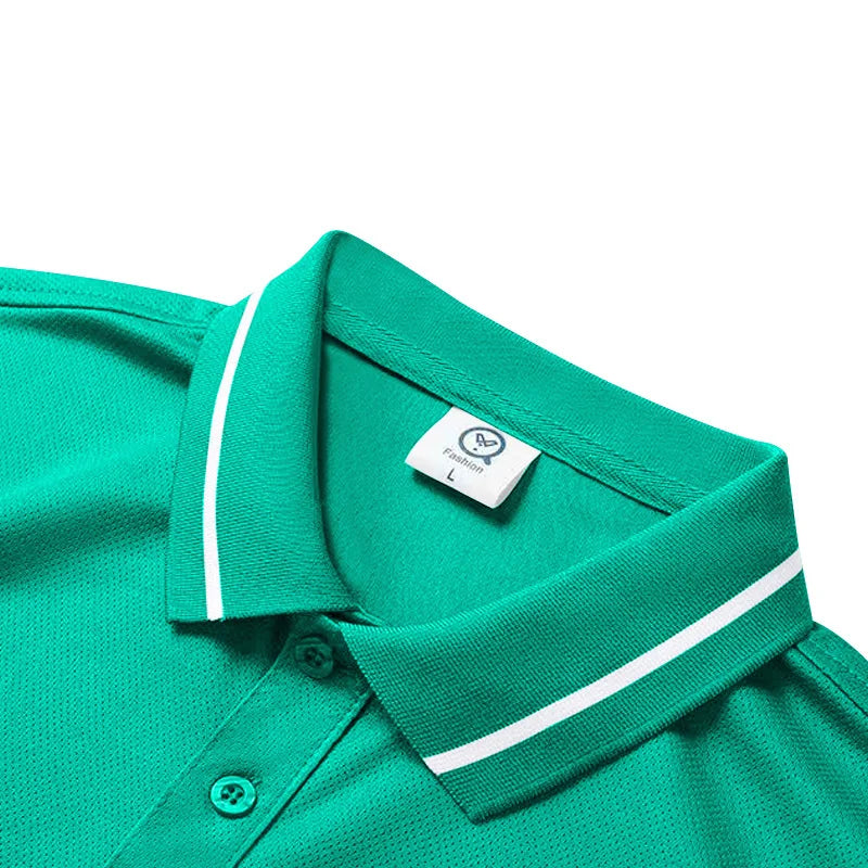Men’s Quick-Dry Solid Color Polo Shirt