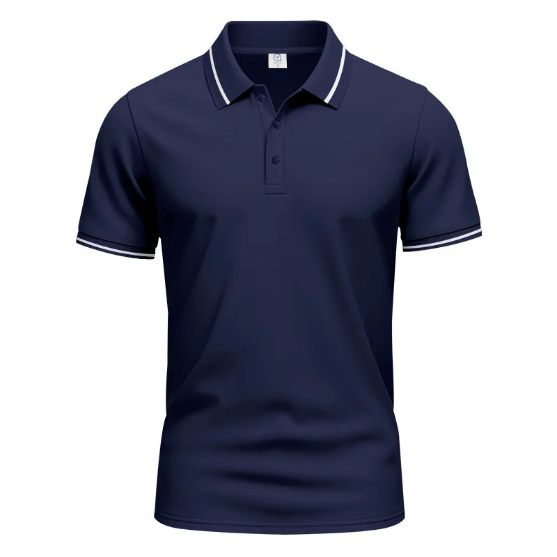 Men’s Quick-Dry Solid Color Polo Shirt