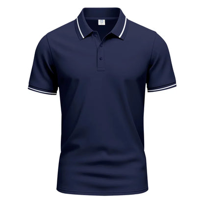 Men’s Quick-Dry Solid Color Polo Shirt
