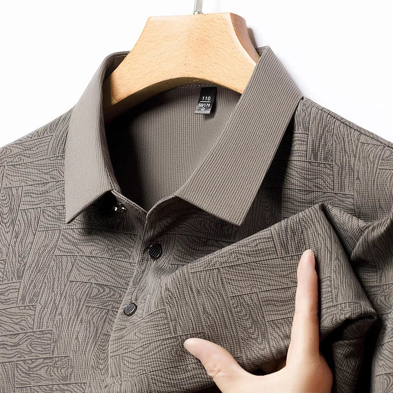 Men’s Printed Short Sleeve Polo Shirt