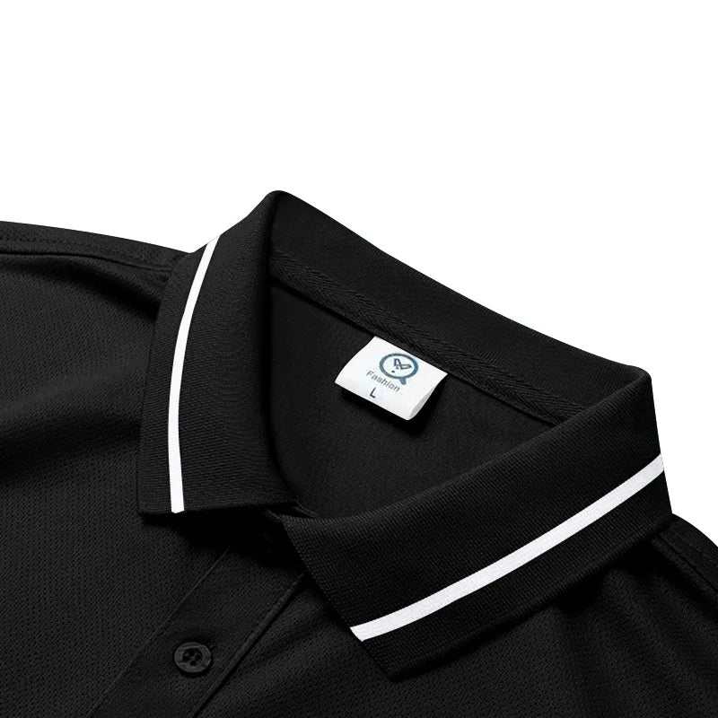 Men’s Quick-Dry Solid Color Polo Shirt