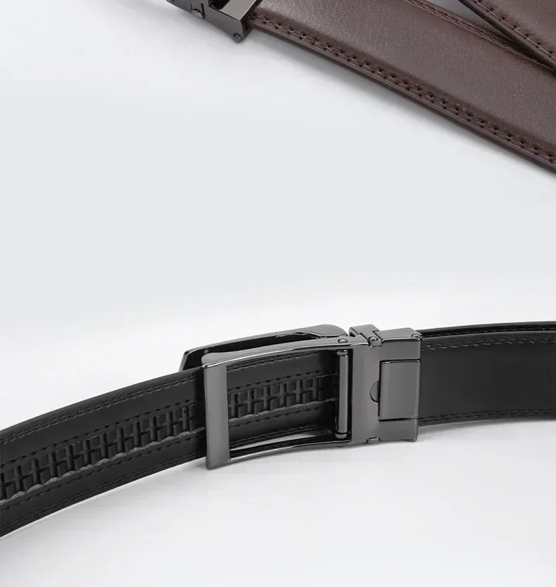 Men’s Automatic Buckle Leather Belt