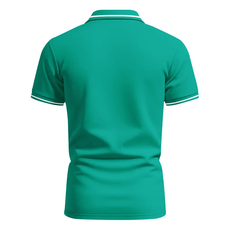 Men’s Quick-Dry Solid Color Polo Shirt