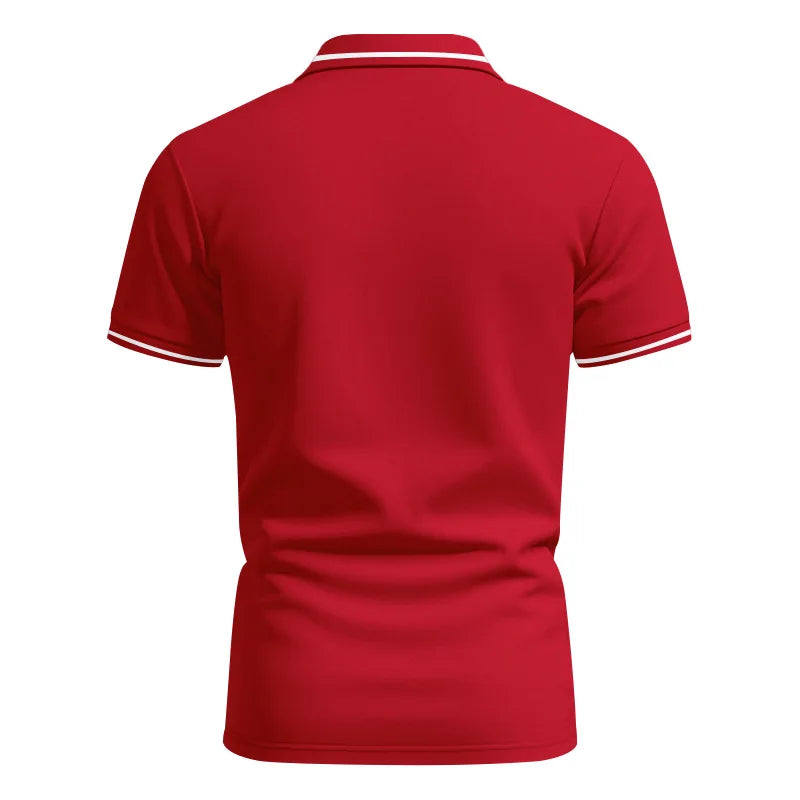 Men’s Quick-Dry Solid Color Polo Shirt